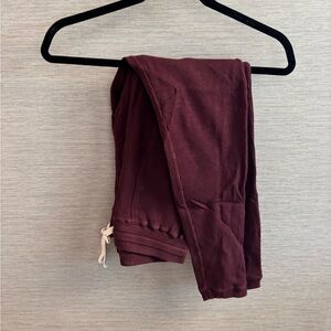 Monrow Burgundy Track Pants